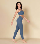 ODCLOUD 28 Crossover Leggings with Back Pocket Ink Blue - ododos