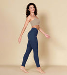 ODCLOUD 28 Crossover Leggings with Back Pocket Navy - ododos
