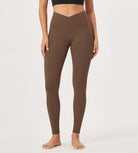 2 Pack 28 Odcloud Buttery Soft Cross Waist Yoga Leggings - ododos