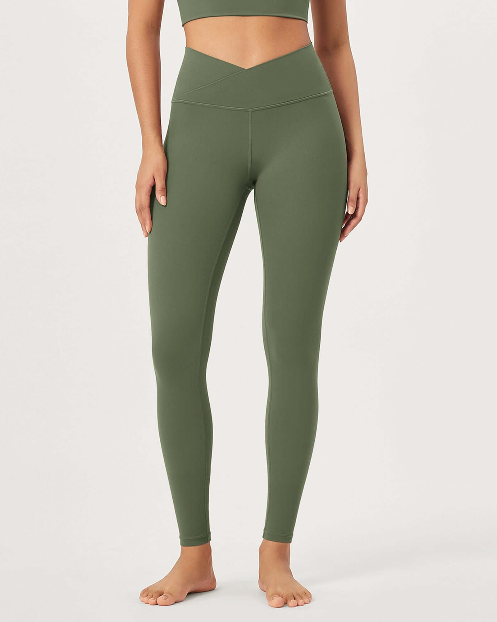 2 Pack 28 Odcloud Buttery Soft Cross Waist Yoga Leggings - ododos