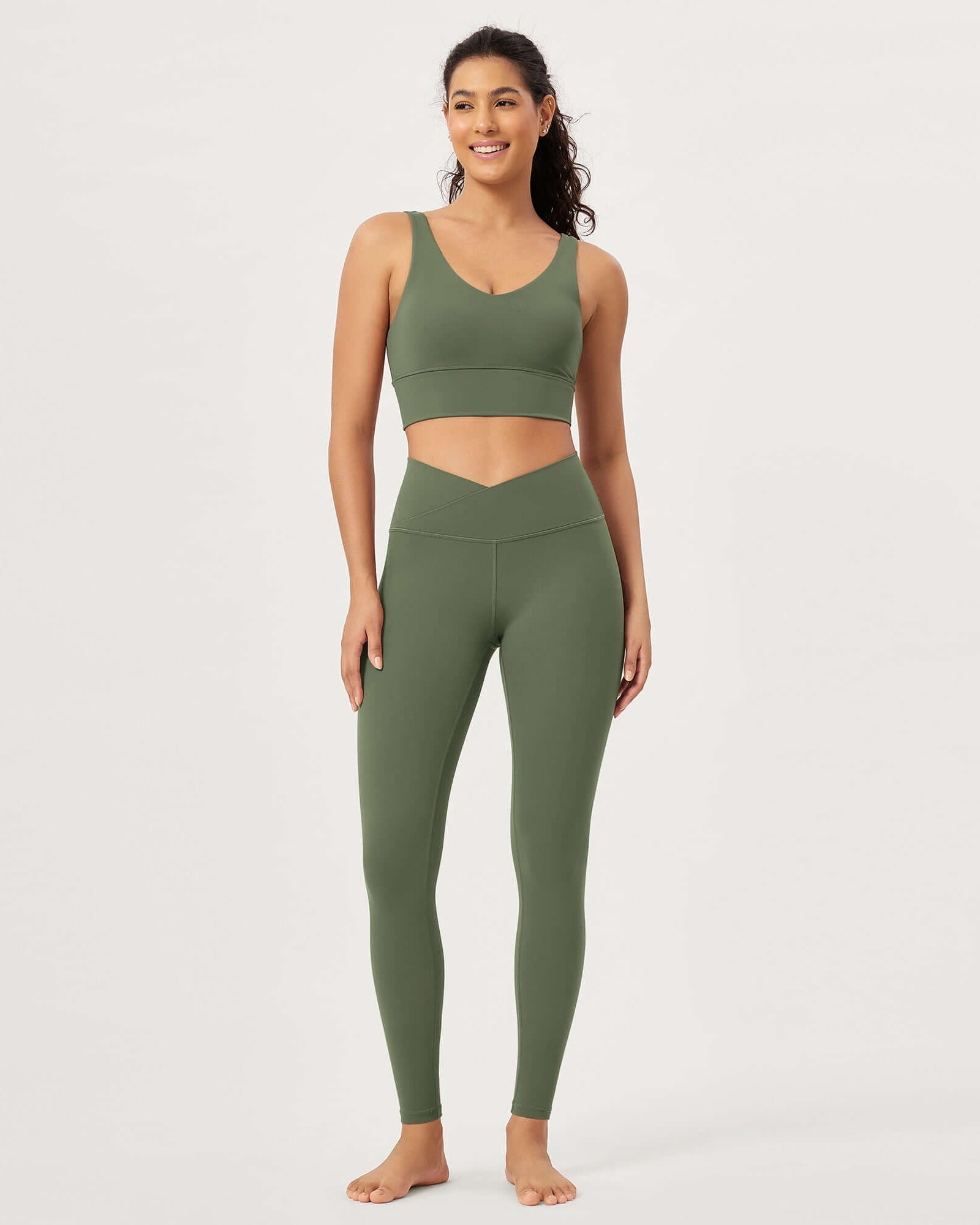 2 Pack 28 Odcloud Buttery Soft Cross Waist Yoga Leggings - ododos