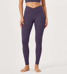 2 Pack 28 Odcloud Buttery Soft Cross Waist Yoga Leggings - ododos