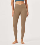 2 Pack 28 Odcloud Buttery Soft Cross Waist Yoga Leggings - ododos