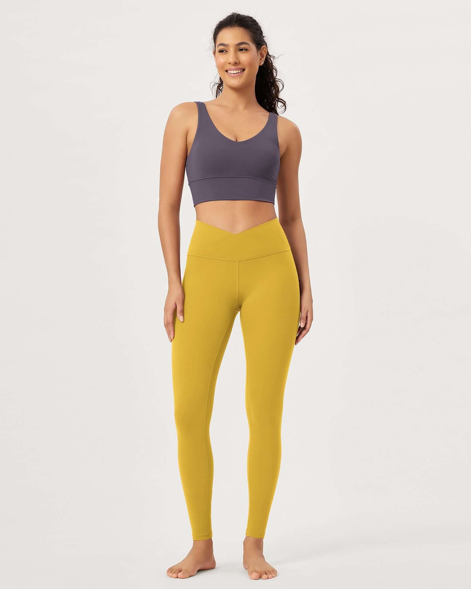 2 Pack 28 Odcloud Buttery Soft Cross Waist Yoga Leggings - ododos
