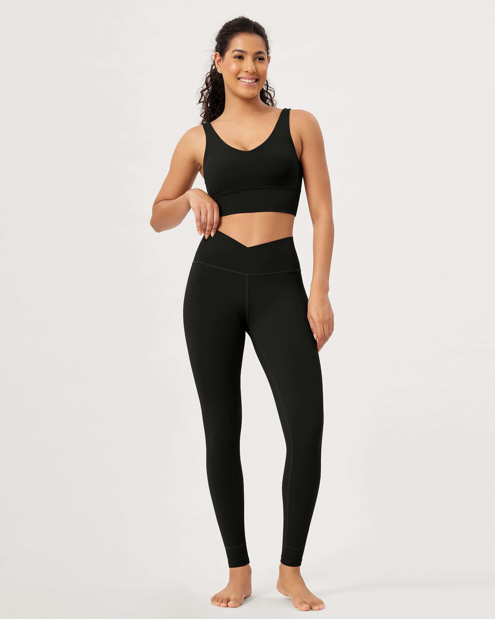 28 Buttery Soft Cross Waist Lounge Yoga Leggings - ododos