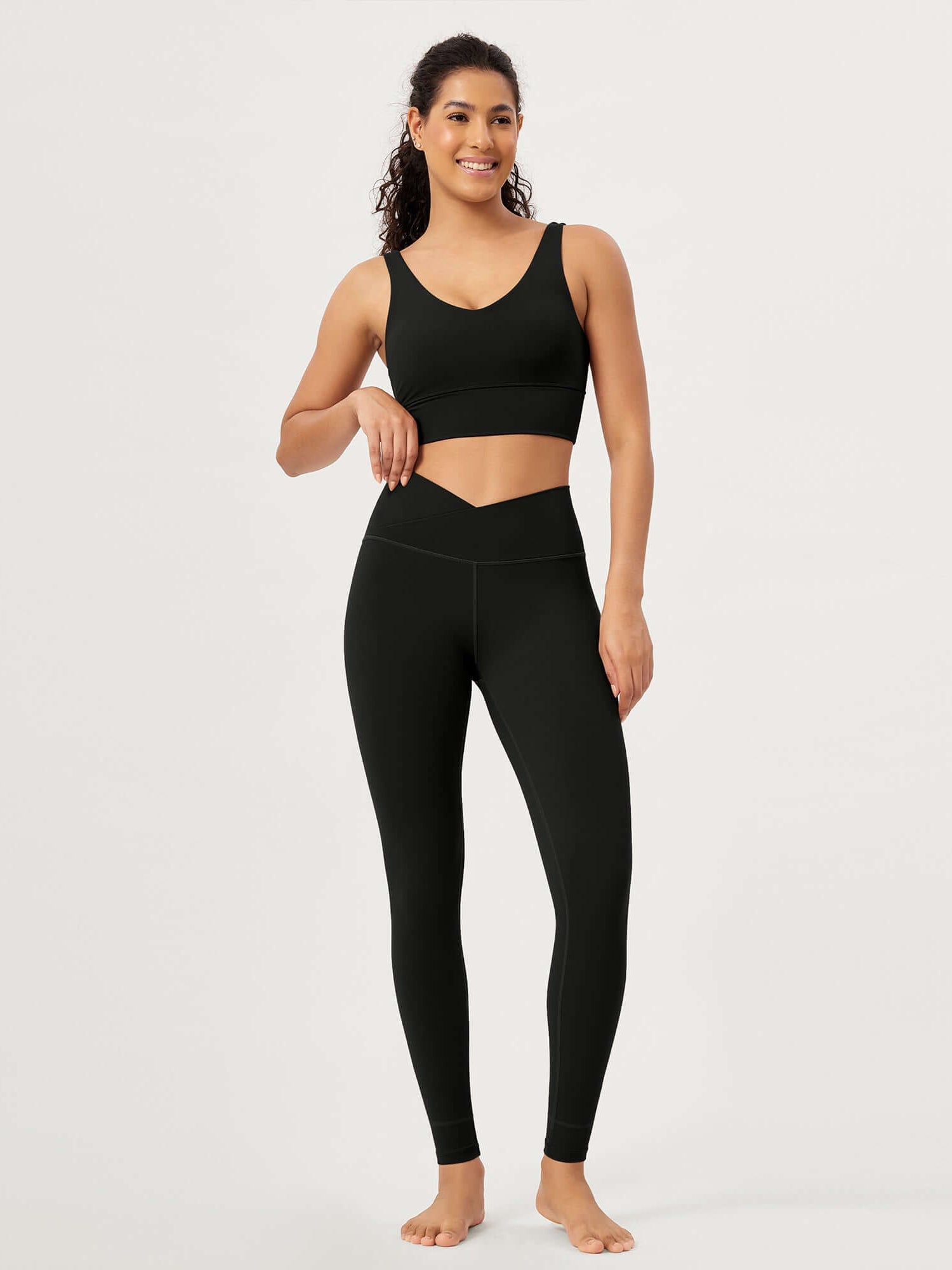 28 Buttery Soft Cross Waist Lounge Yoga Leggings - ododos