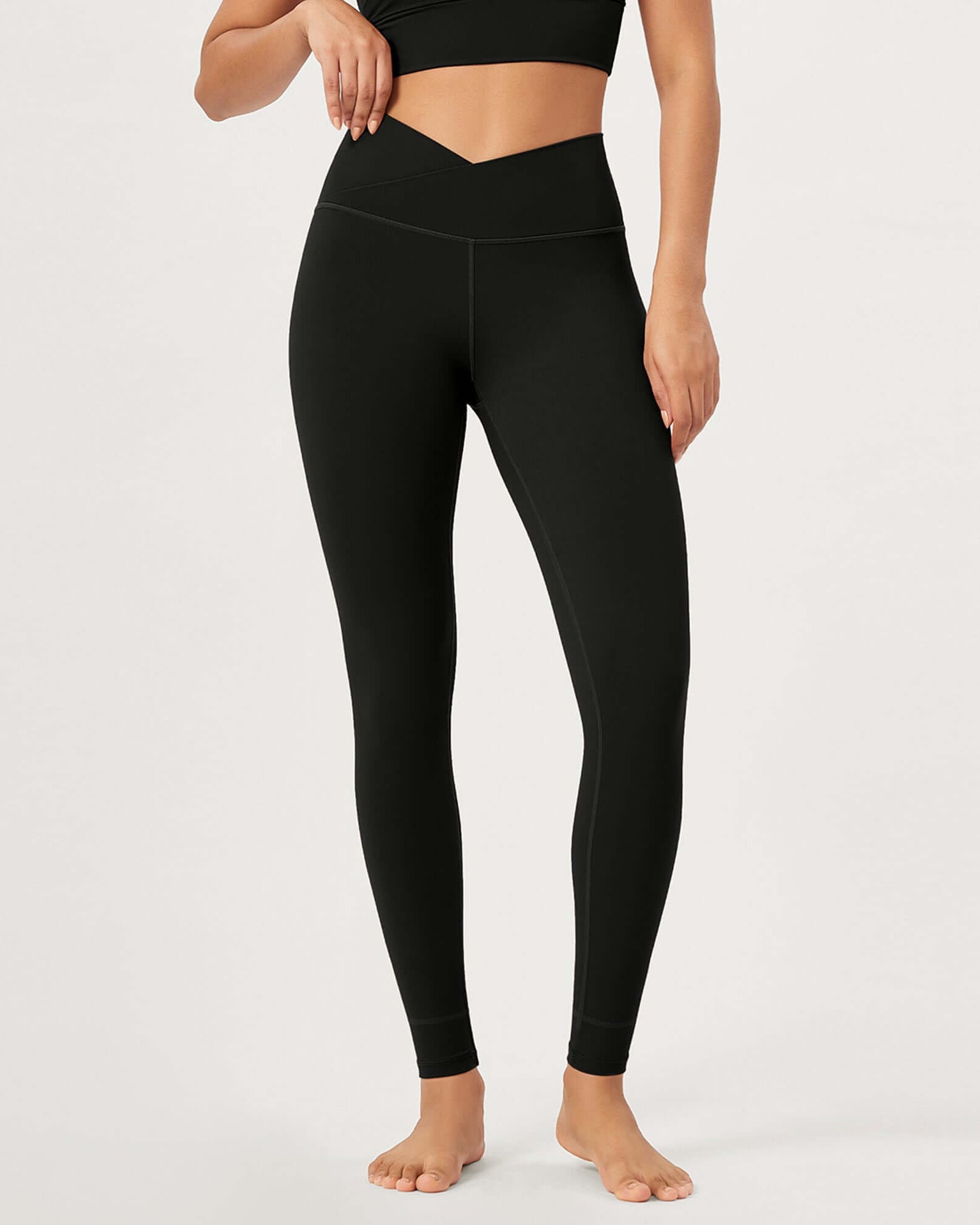 28 Buttery Soft Cross Waist Lounge Yoga Leggings - ododos