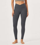 2 Pack 28 Odcloud Buttery Soft Cross Waist Yoga Leggings - ododos