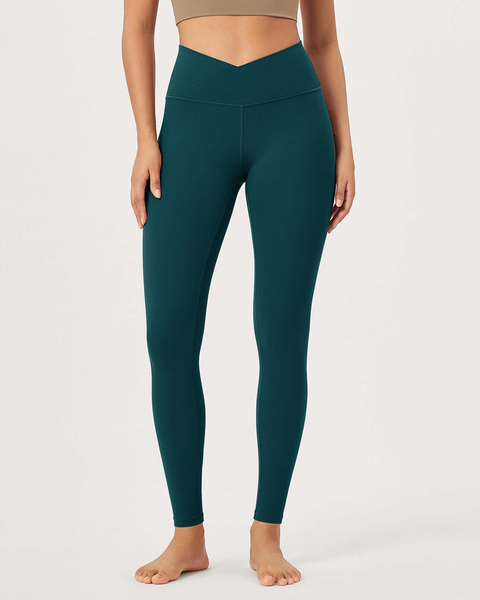 2 Pack 28 Odcloud Buttery Soft Cross Waist Yoga Leggings - ododos