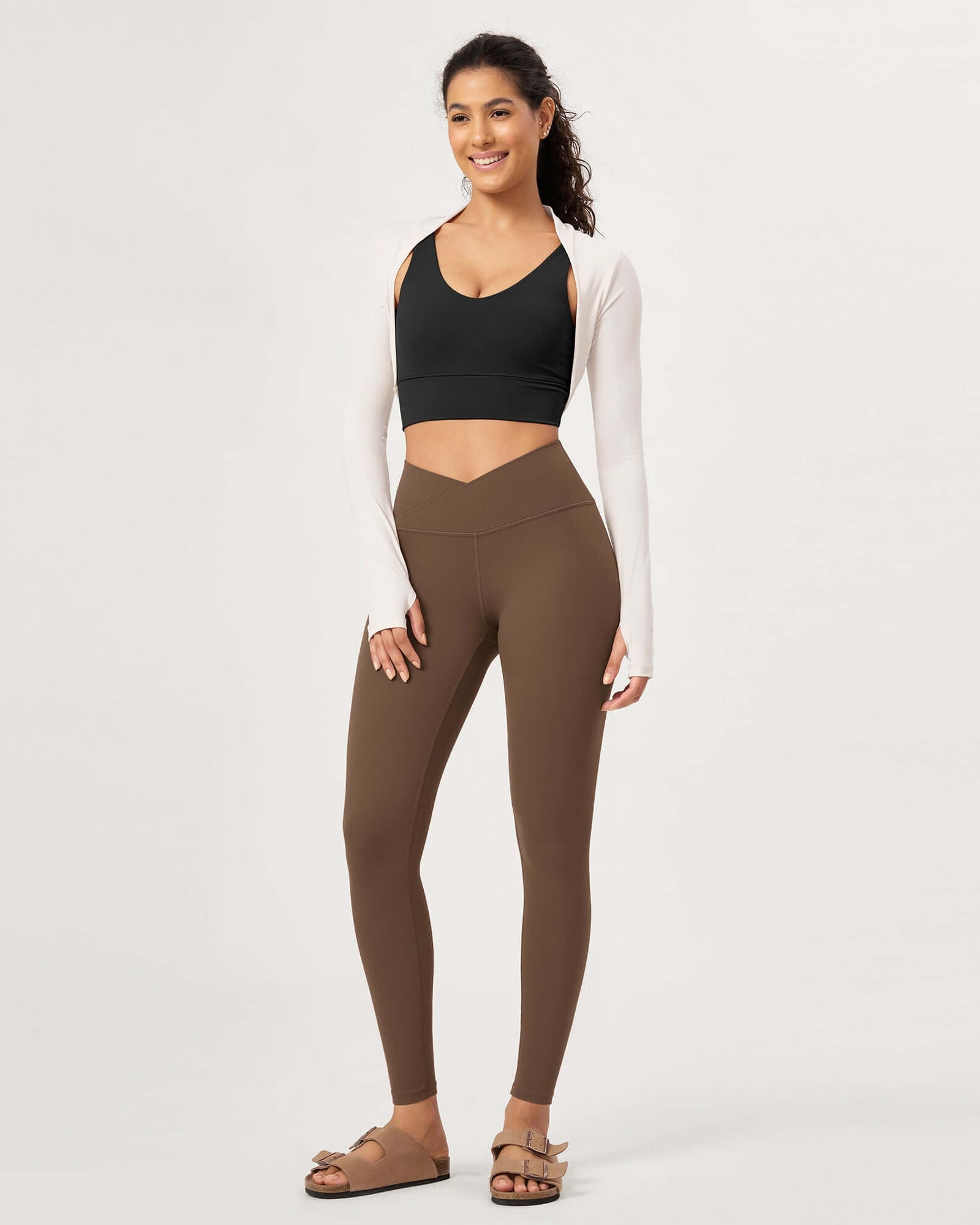 28 Buttery Soft Cross Waist Lounge Yoga Leggings - ododos