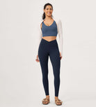 28 Buttery Soft Cross Waist Lounge Yoga Leggings - ododos