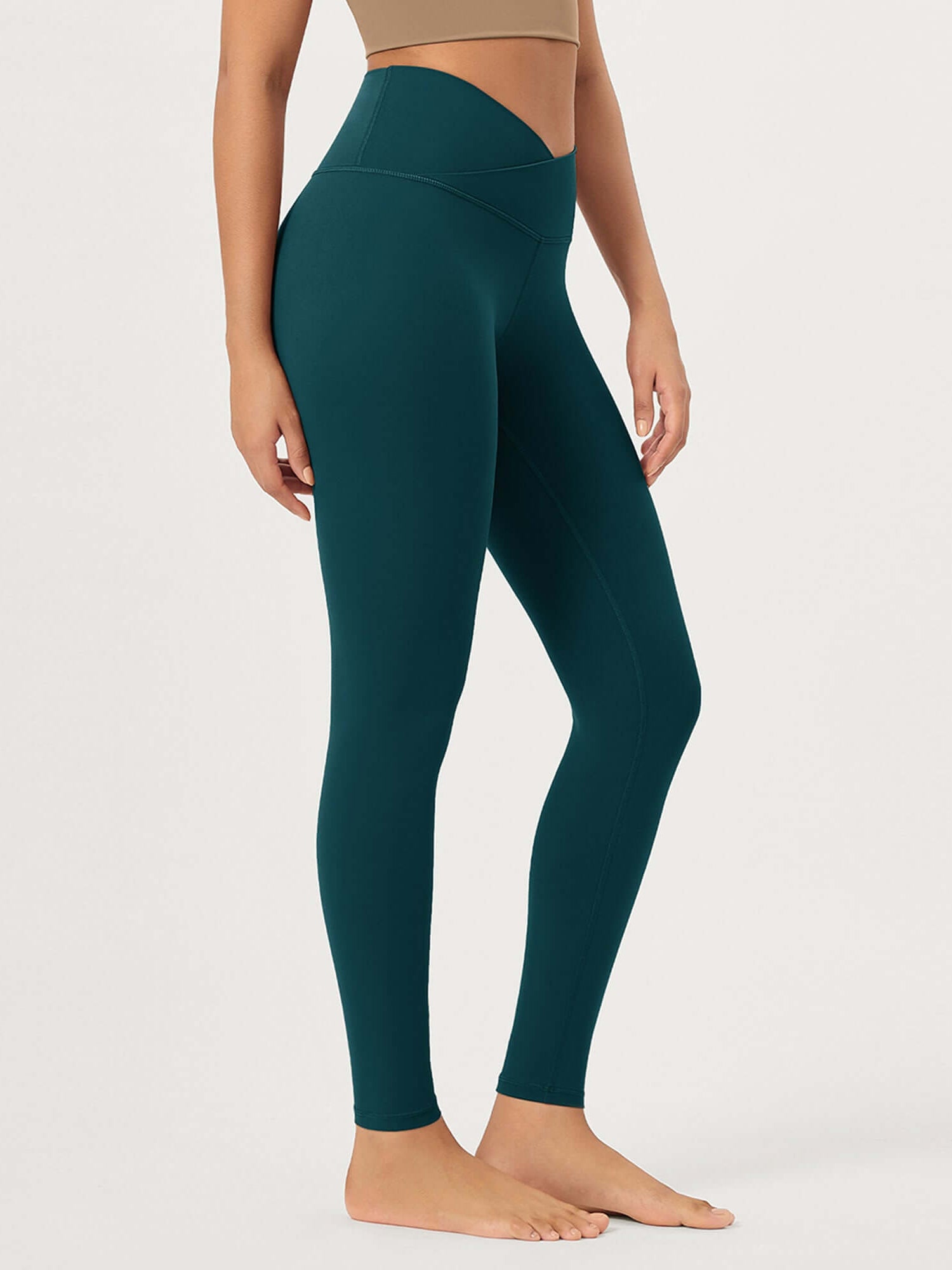 28 Buttery Soft Cross Waist Lounge Yoga Leggings - ododos