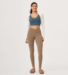 28 Buttery Soft Cross Waist Lounge Yoga Leggings - ododos