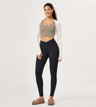 28 Buttery Soft Cross Waist Lounge Yoga Leggings - ododos