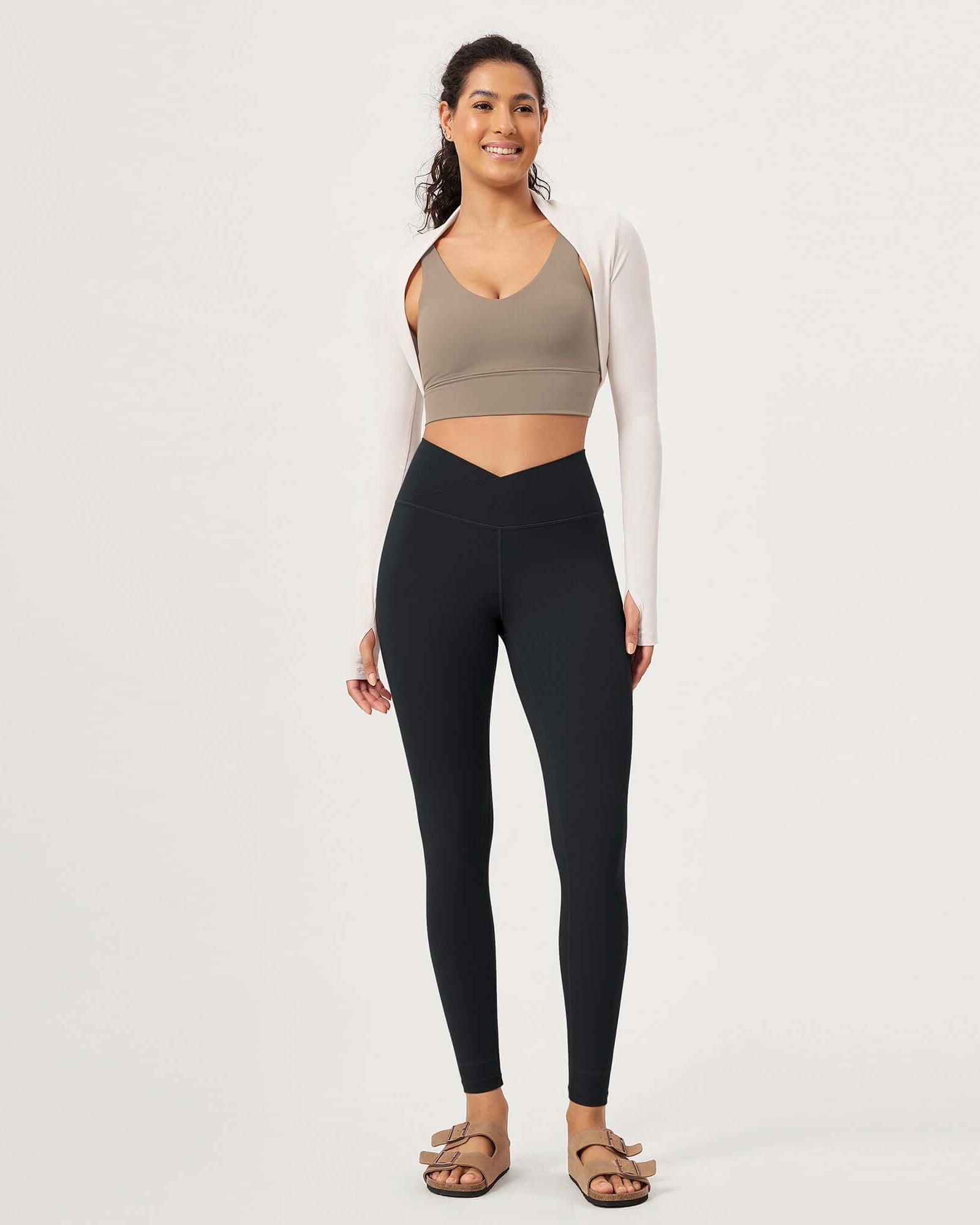 28 Buttery Soft Cross Waist Lounge Yoga Leggings - ododos
