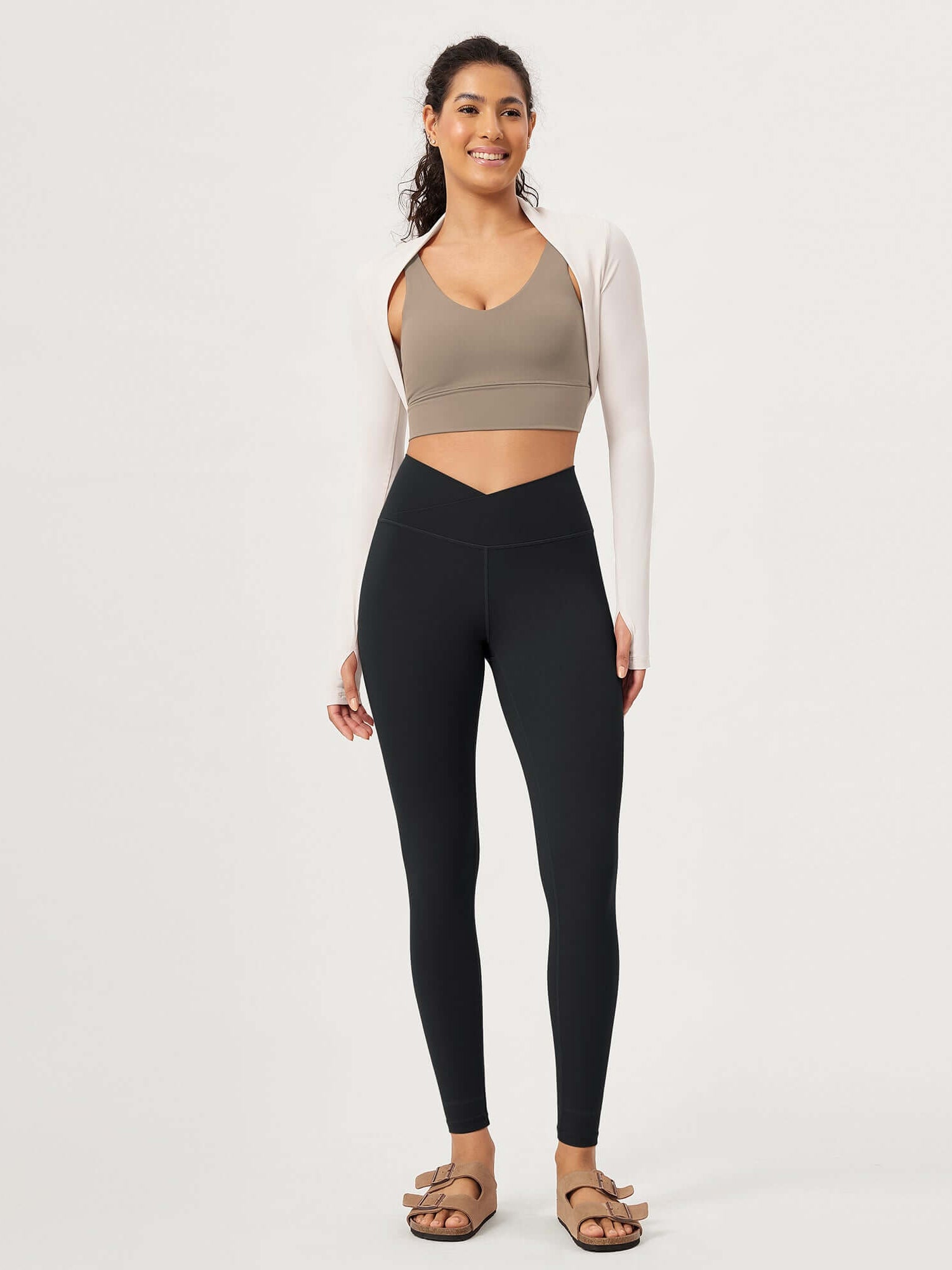 28 Buttery Soft Cross Waist Lounge Yoga Leggings - ododos
