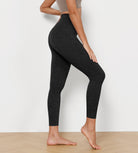 7/8 Pattern Cross Waist Running Leggings - ododos