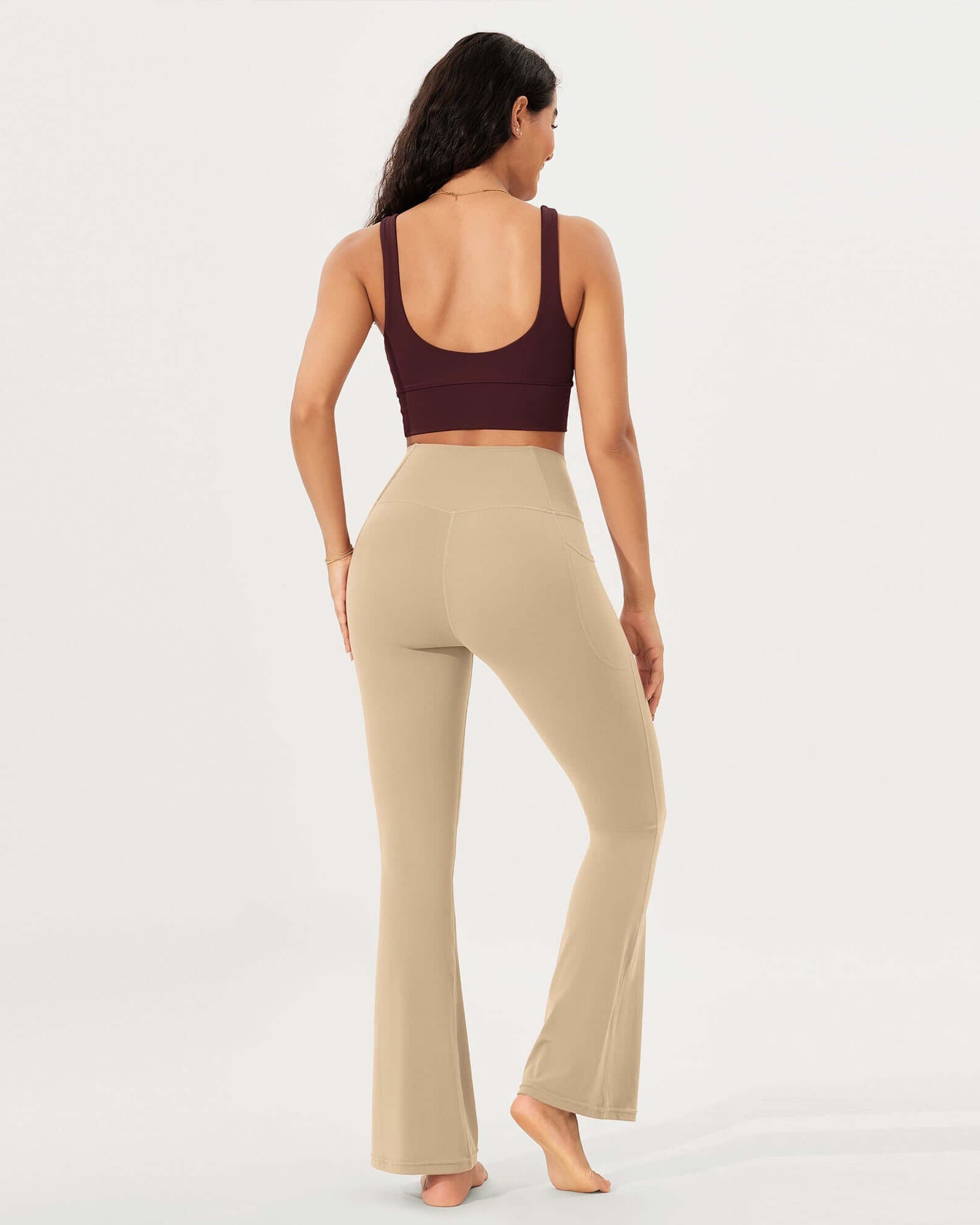 32 Cloud Feeling Bootcut Lounge Yoga Pants with Pockets - ododos