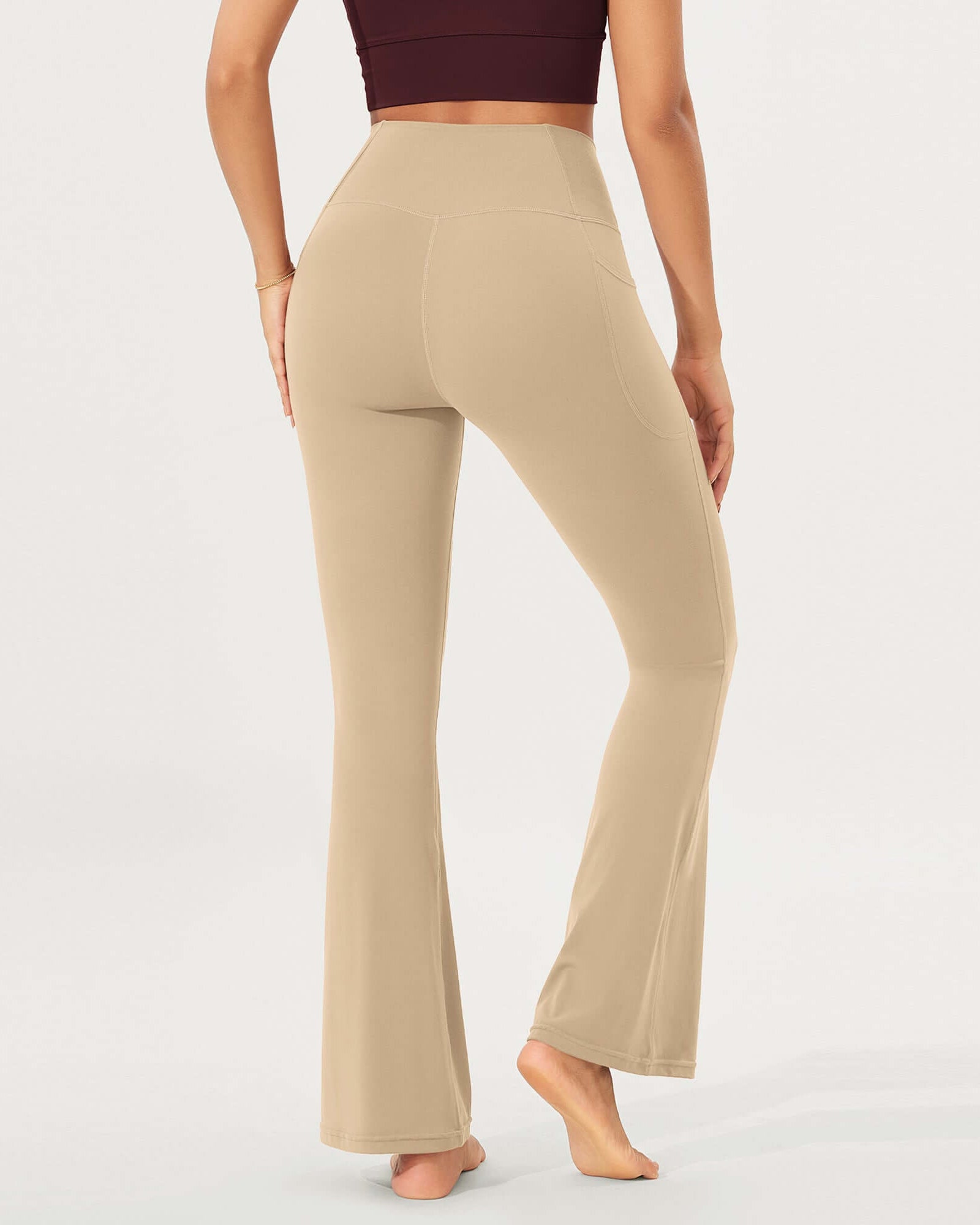 32 Cloud Feeling Bootcut Lounge Yoga Pants with Pockets - ododos