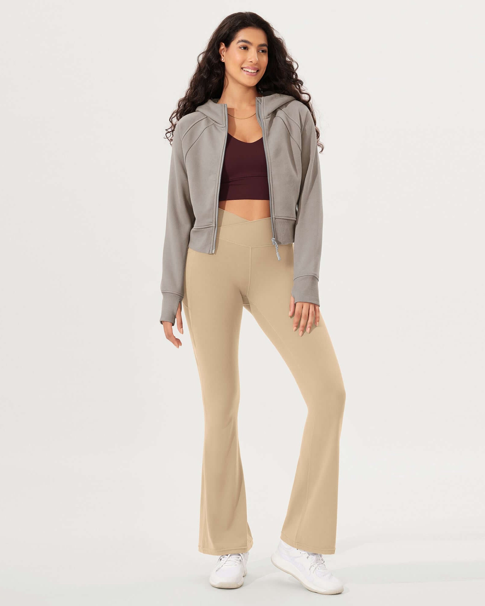 32 Cloud Feeling Bootcut Lounge Yoga Pants with Pockets - ododos