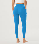 25 Crossover 7/8 V High Wasit Lounge Leggings with Pockets - ododos