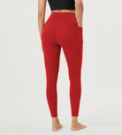 25 Crossover 7/8 V High Wasit Lounge Leggings with Pockets - ododos