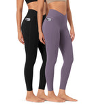 2-Pack 25 ODCLOUD Crossover Lounge Yoga Waist Leggings with Pockets - ododos