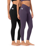 2-Pack 25 ODCLOUD Crossover Lounge Yoga Waist Leggings with Pockets - ododos