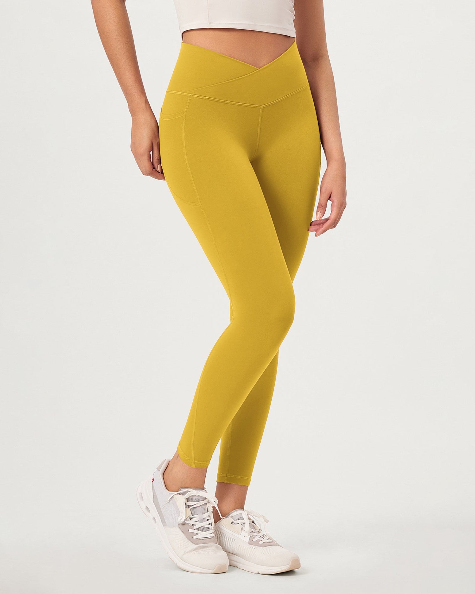 2-Pack 25 ODCLOUD Crossover Lounge Yoga Waist Leggings with Pockets - ododos