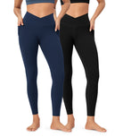 2-Pack 25 ODCLOUD Crossover Lounge Yoga Waist Leggings with Pockets - ododos