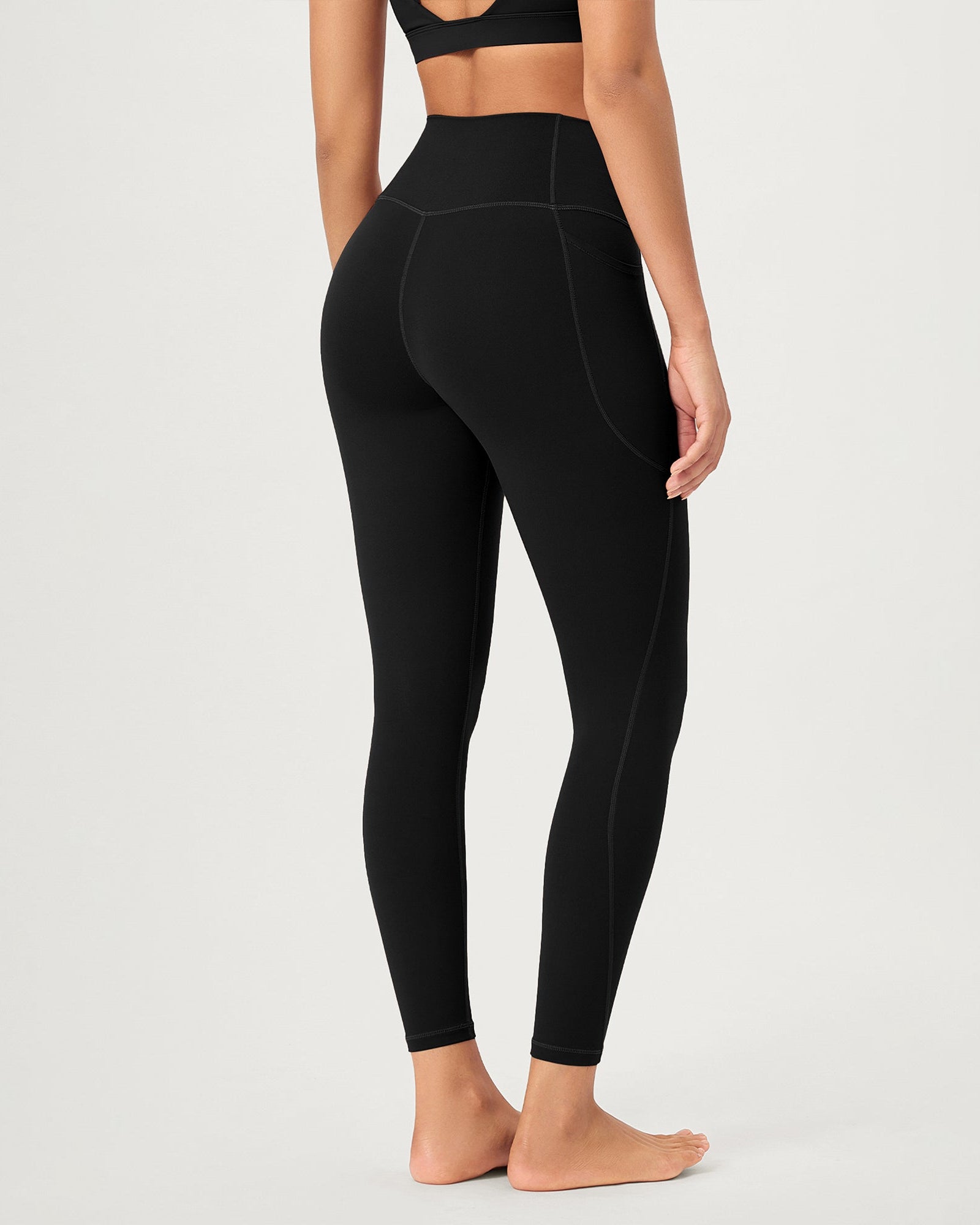 25 ODCLOUD Crossover Lounge Yoga Waist Leggings with Pockets - ododos