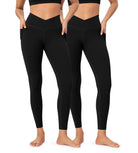 2-Pack 25 ODCLOUD Crossover Lounge Yoga Waist Leggings with Pockets - ododos
