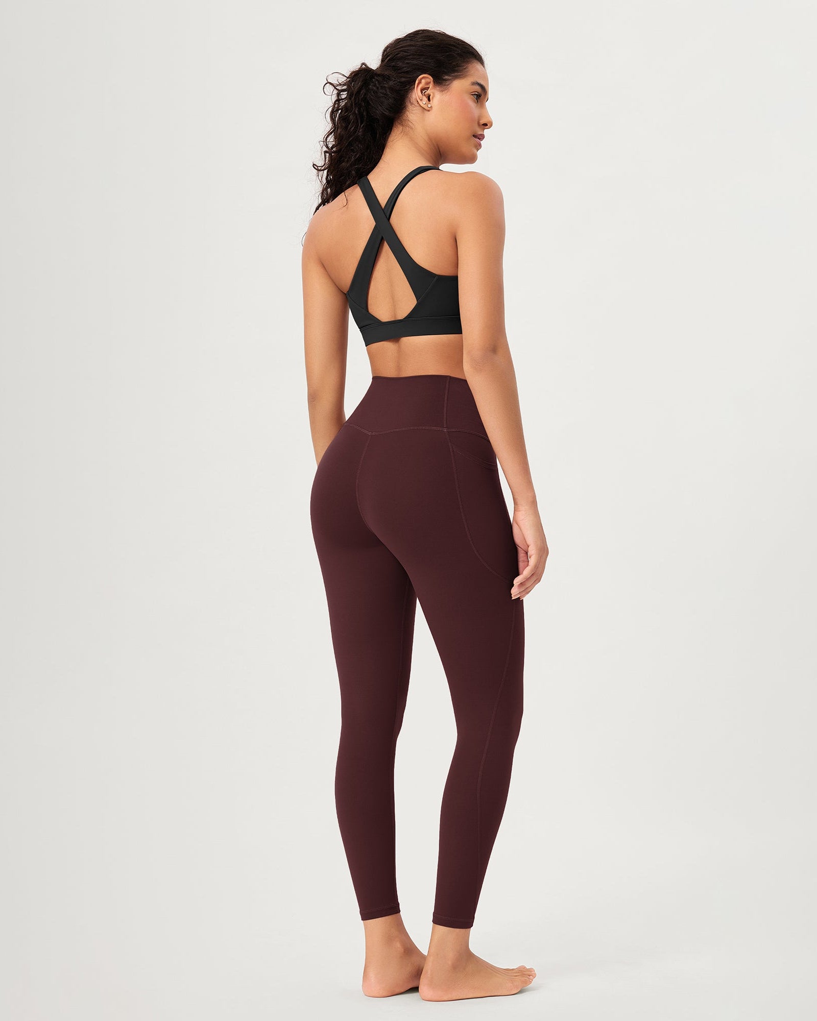 2-Pack 25 ODCLOUD Crossover Lounge Yoga Waist Leggings with Pockets - ododos