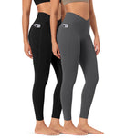 2-Pack 25 ODCLOUD Crossover Lounge Yoga Waist Leggings with Pockets - ododos