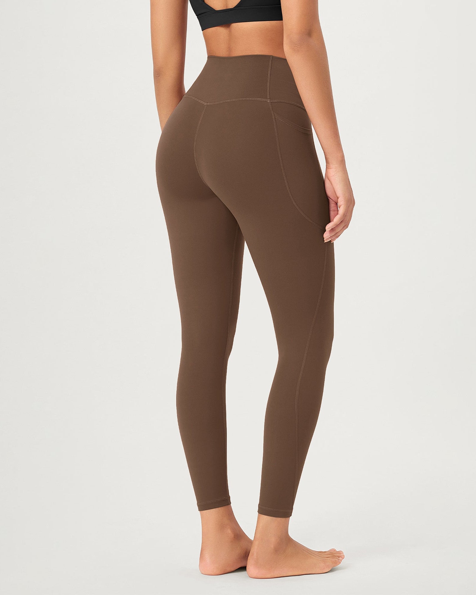 25 ODCLOUD Crossover Lounge Yoga Waist Leggings with Pockets - ododos