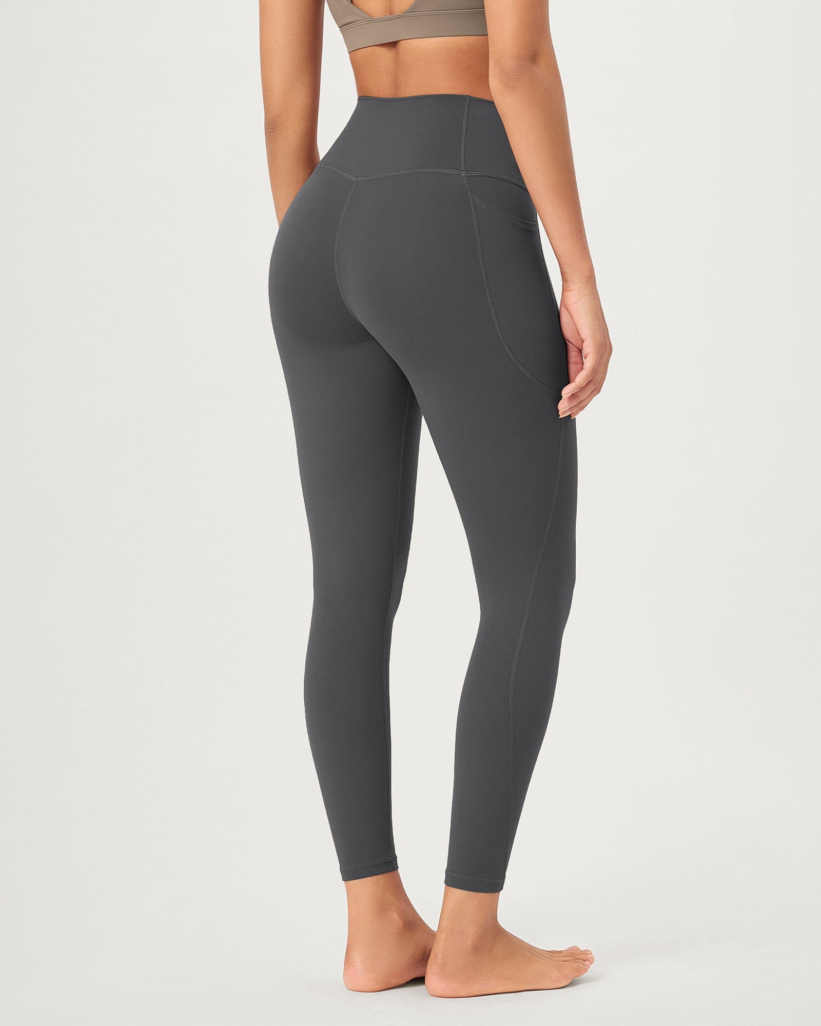 25 ODCLOUD Crossover Lounge Yoga Waist Leggings with Pockets - ododos