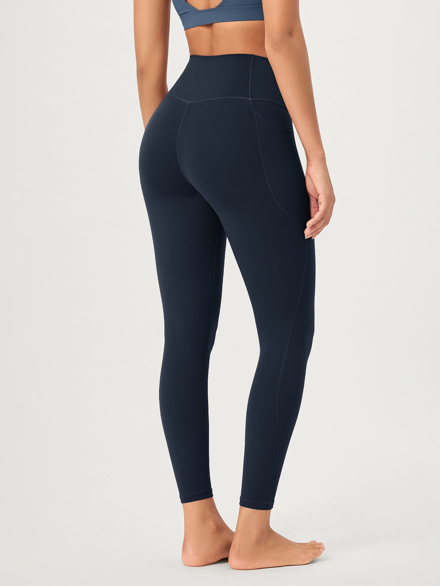 25 ODCLOUD Crossover Lounge Yoga Waist Leggings with Pockets - ododos