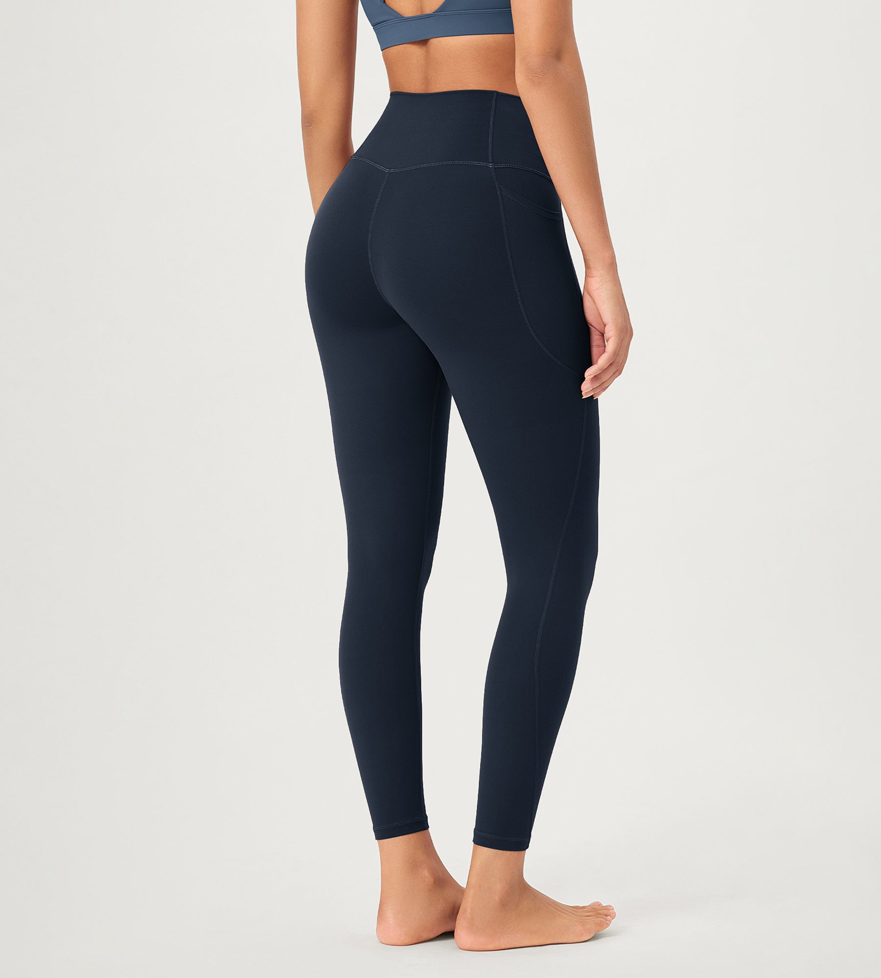 25 ODCLOUD Crossover Lounge Yoga Waist Leggings with Pockets - ododos