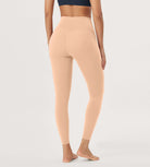 25 / 28 Gathered Crossover Lounge Yoga Leggings with Pockets - ododos