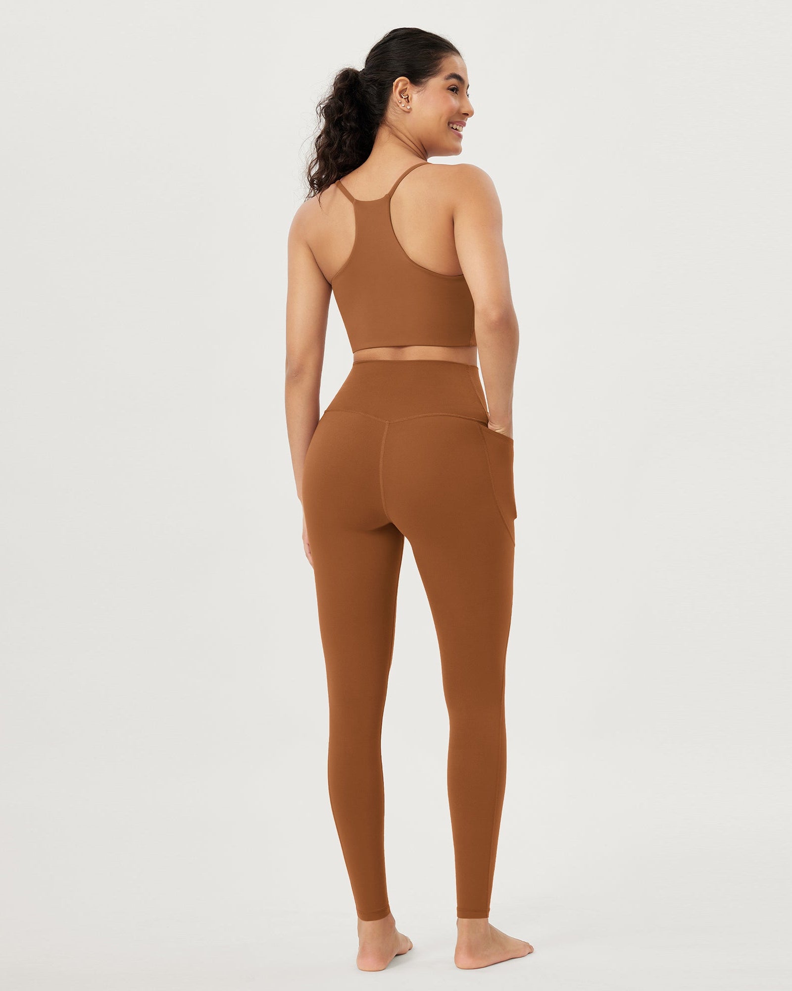 28 Crossover V High Wasit Lounge Leggings with Pockets - ododos