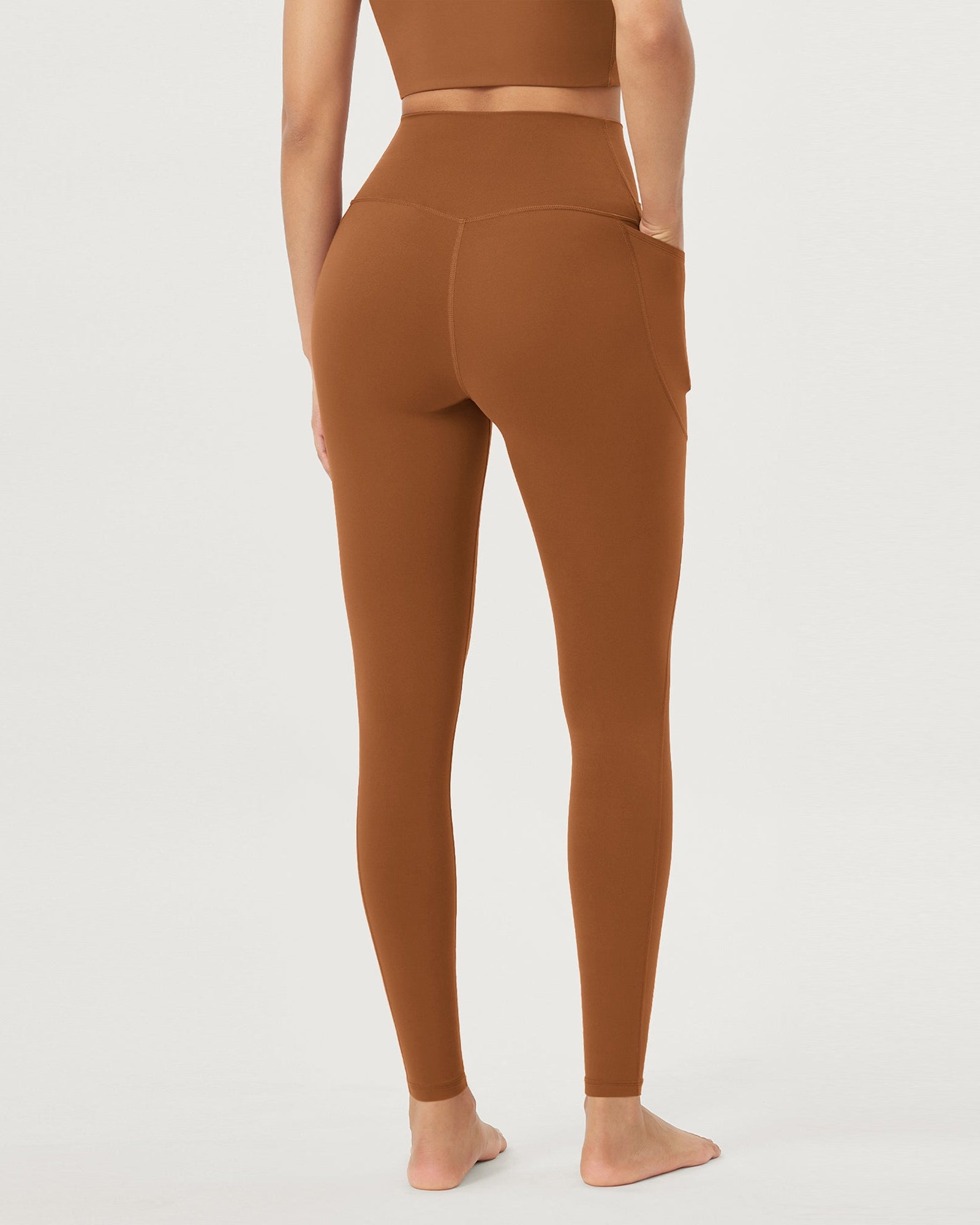 28 Crossover V High Wasit Lounge Leggings with Pockets - ododos