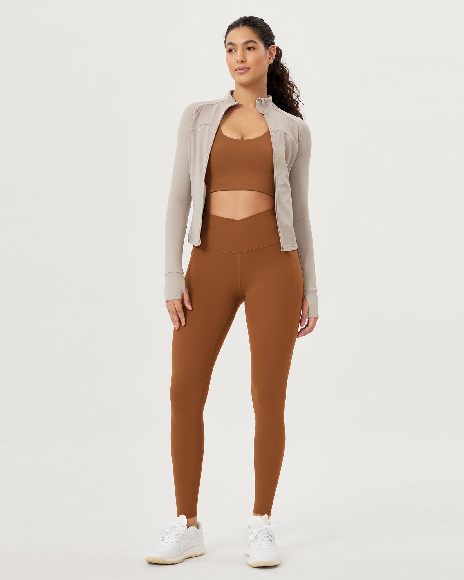 28 Crossover V High Wasit Lounge Leggings with Pockets - ododos