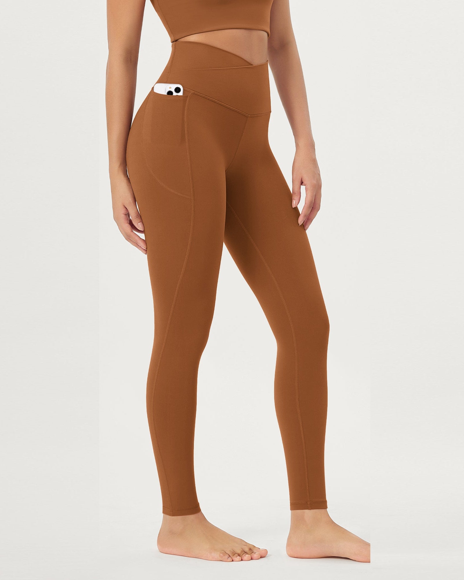 28 Crossover V High Wasit Lounge Leggings with Pockets - ododos