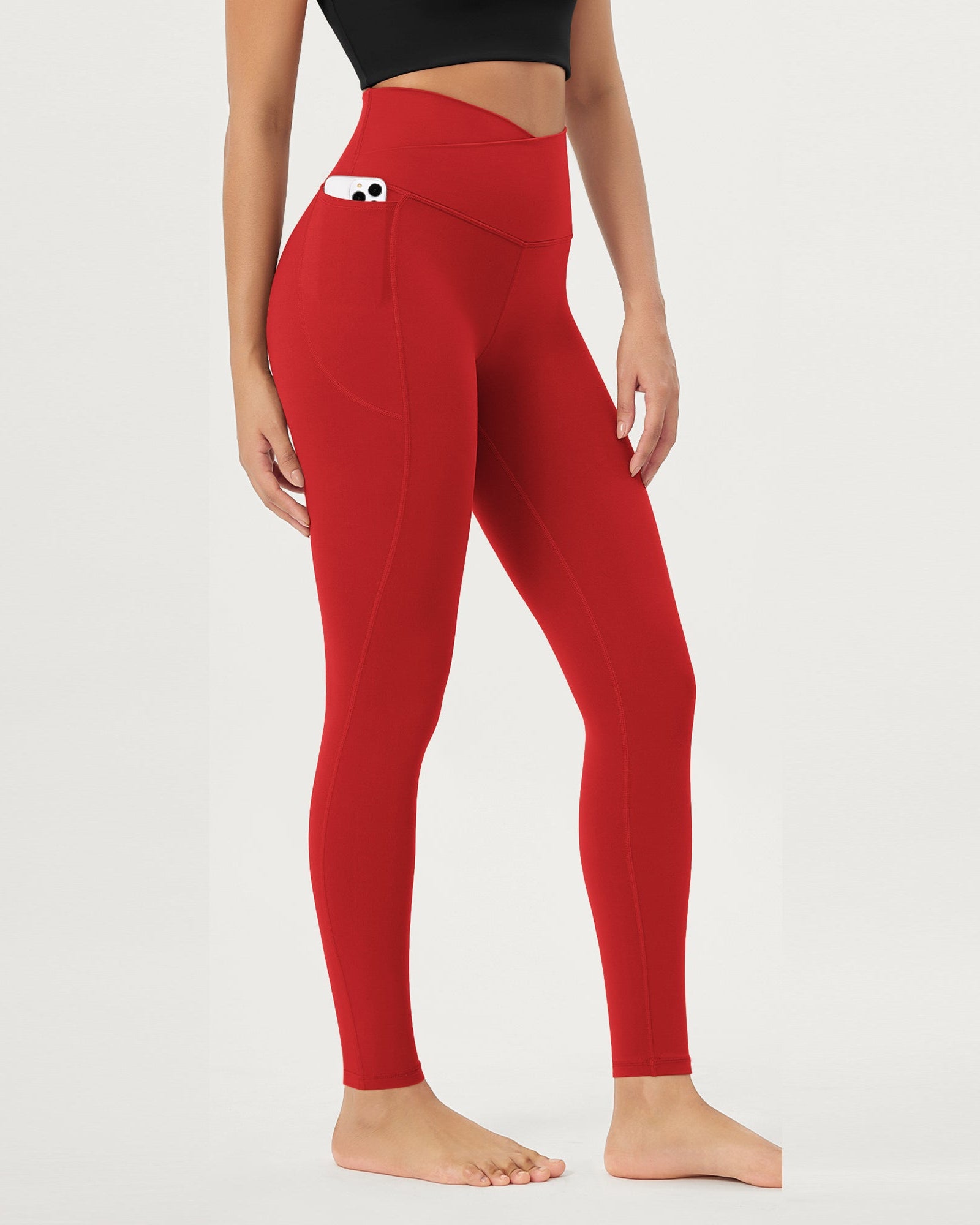 28 Crossover V High Wasit Lounge Leggings with Pockets - ododos