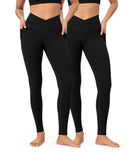 2-Pack 28 ODCLOUD Crossover Lounge Yoga Waist Leggings with Pockets - ododos