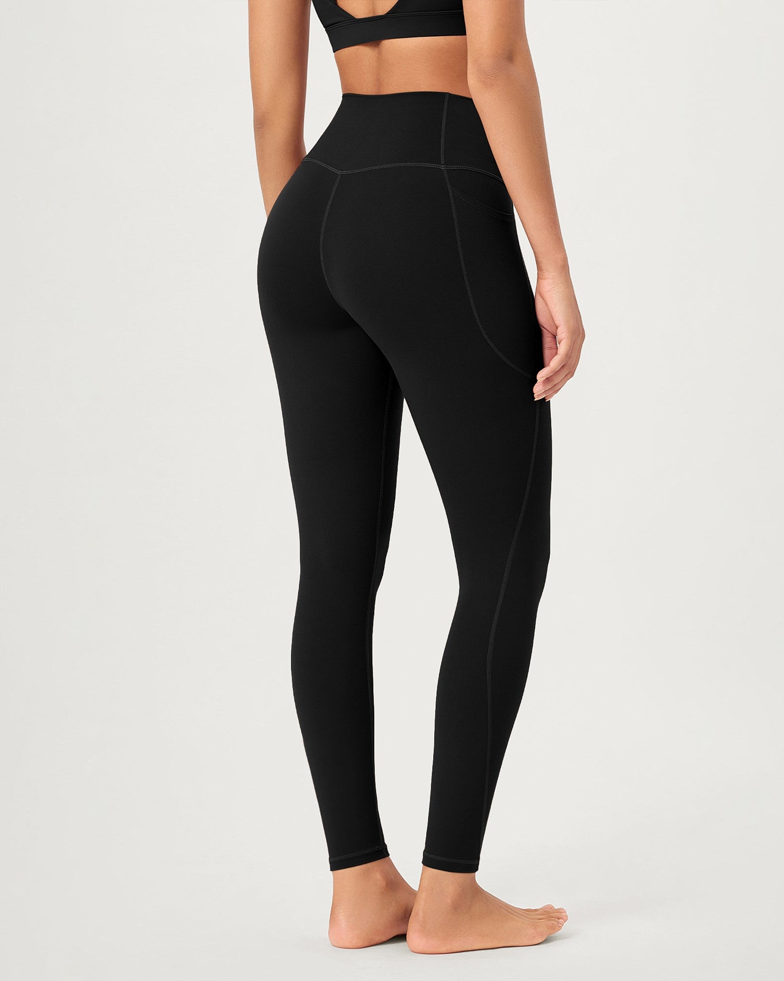28 ODCLOUD Crossover Lounge Yoga Waist Leggings with Pockets - ododos