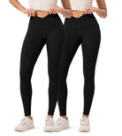 2-Pack 28 ODCLOUD Crossover Lounge Yoga Waist Leggings with Pockets - ododos