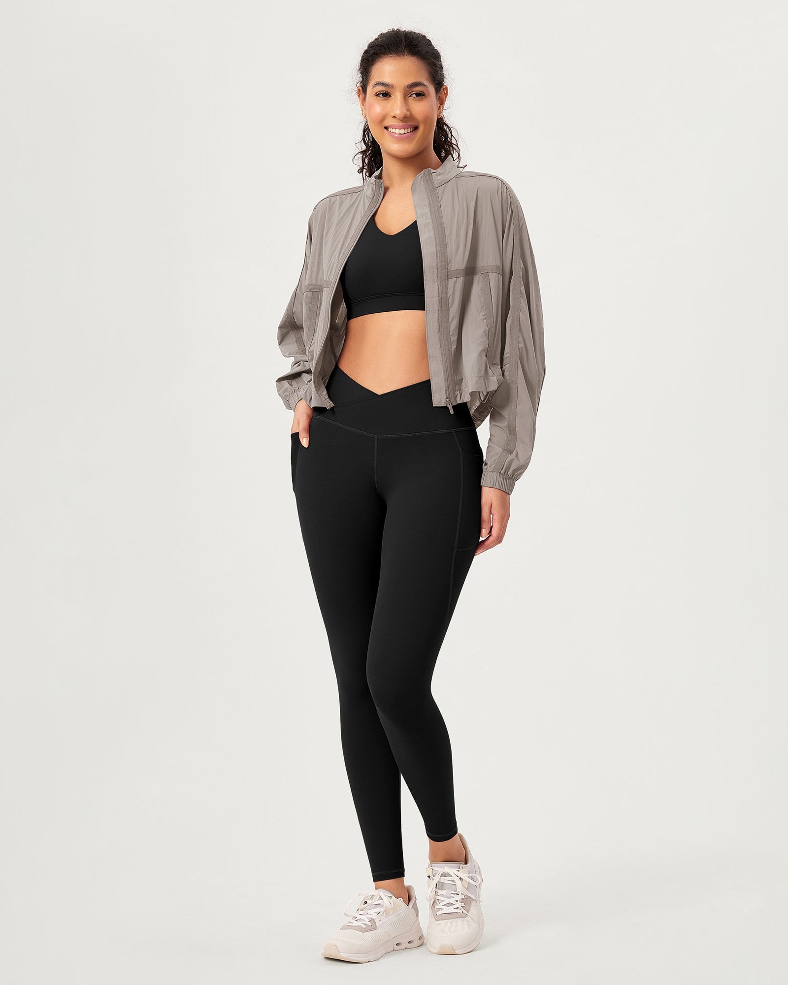 2-Pack 28 ODCLOUD Crossover Lounge Yoga Waist Leggings with Pockets - ododos