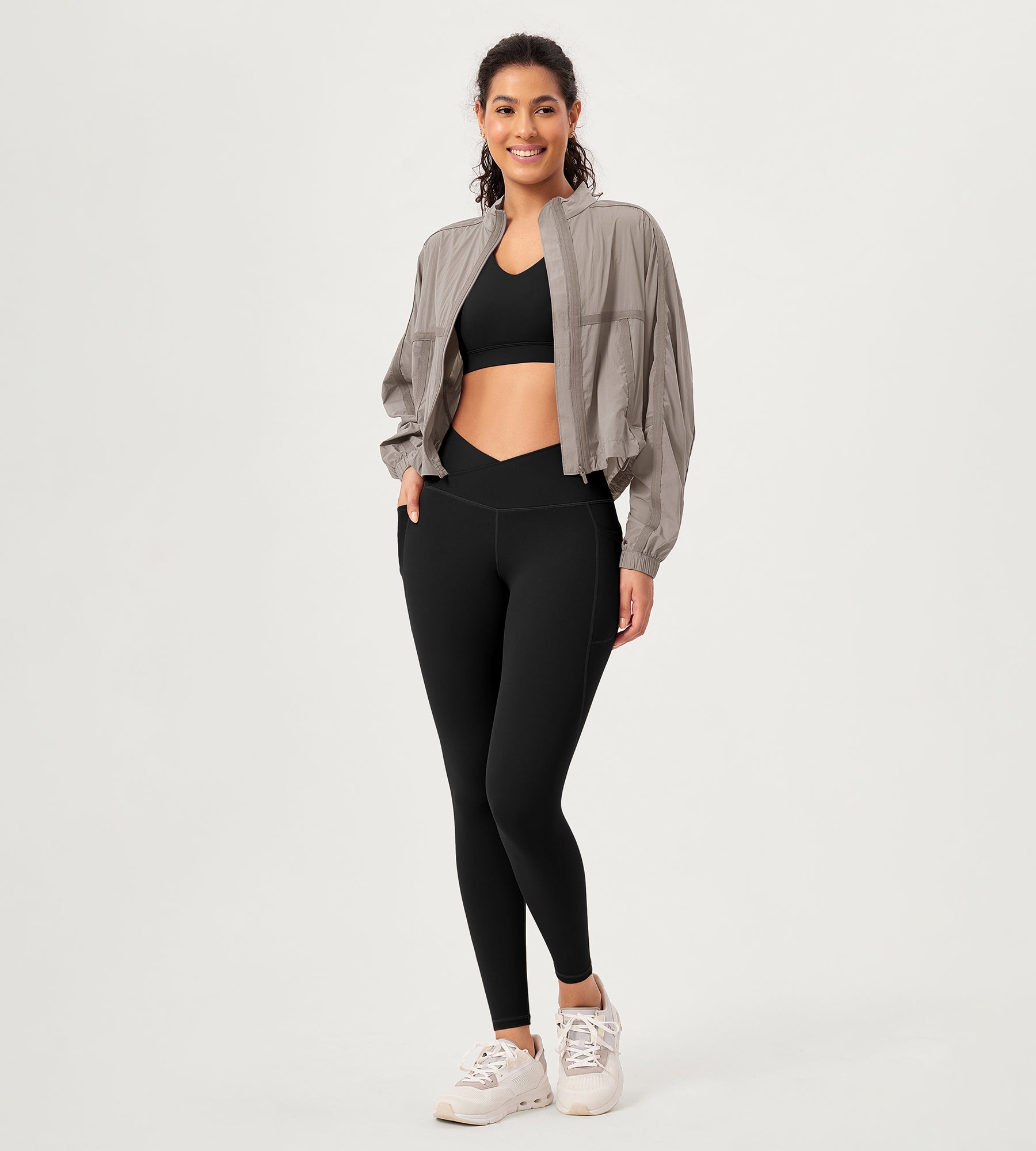 2-Pack 28 ODCLOUD Crossover Lounge Yoga Waist Leggings with Pockets - ododos