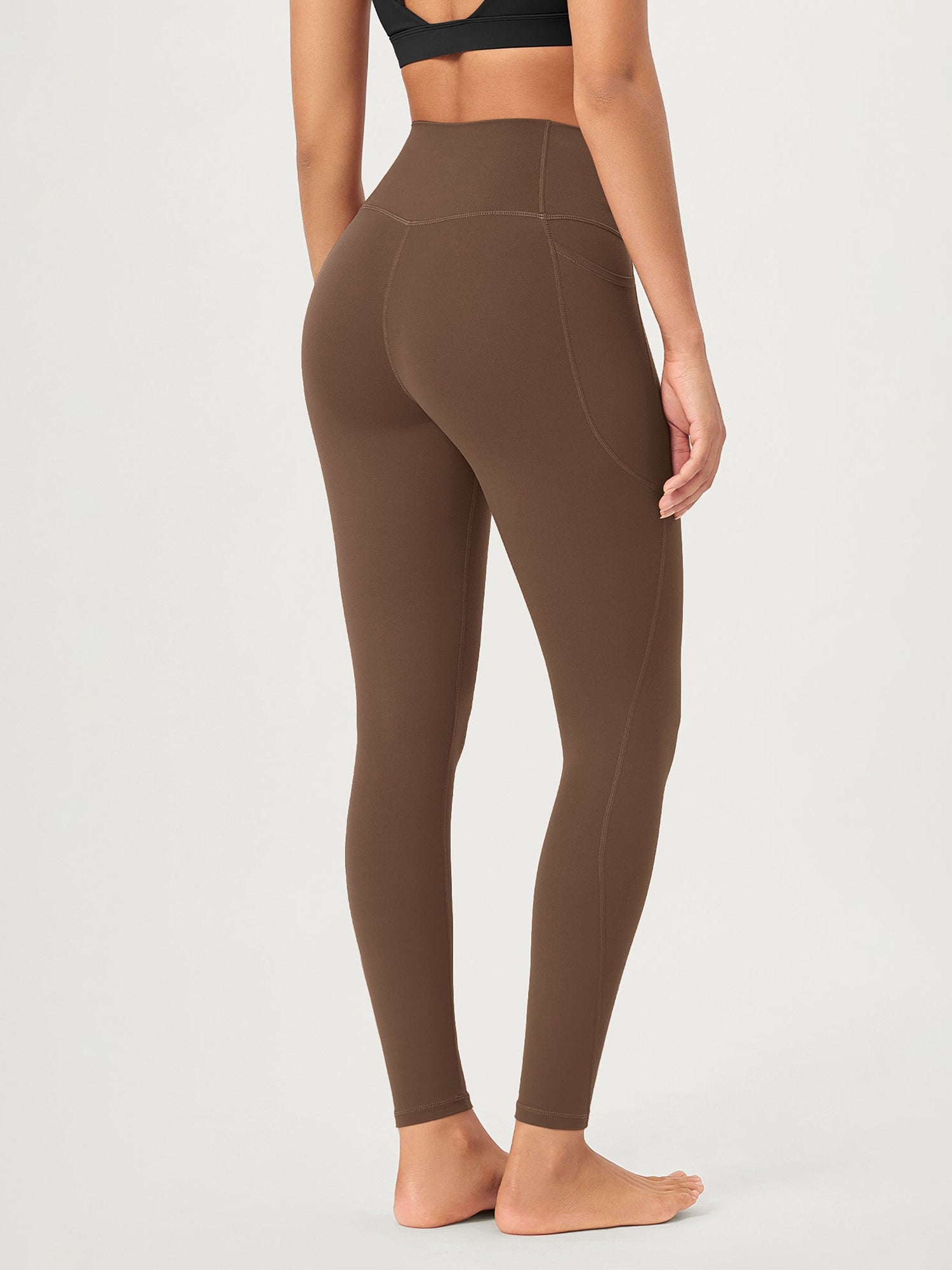 28 ODCLOUD Crossover Lounge Yoga Waist Leggings with Pockets - ododos